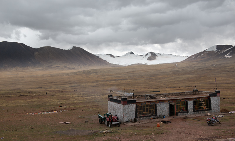 Au col Tanggula à 5231m d'altitude, Tibet, Chine