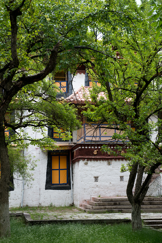 Les jardins de Norbulingka, Lhassa, Tibet, Chine