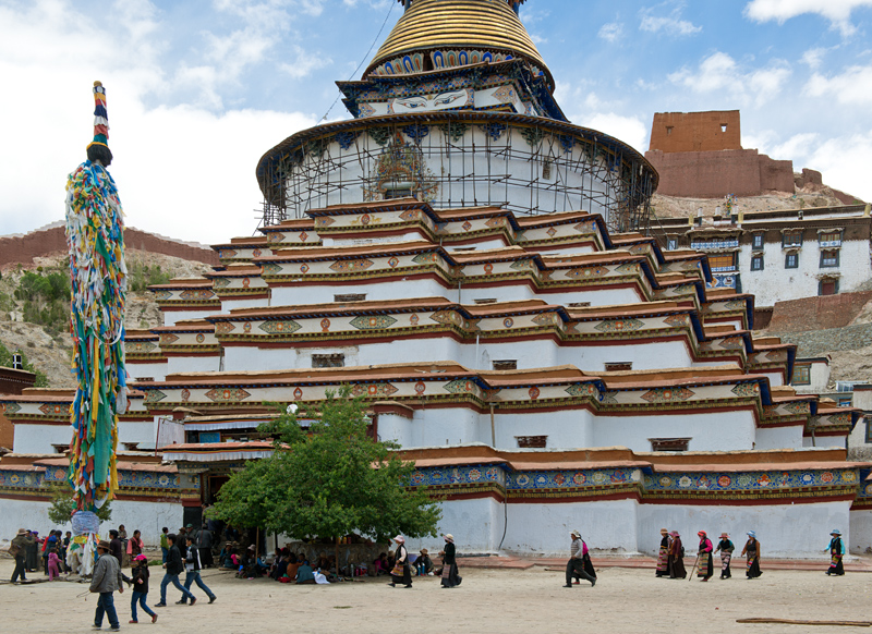 Le grand Kumbum du monastère de Pelkor Chode, Dzong de Gyantsé, Gyantsé, Tibet, Chine