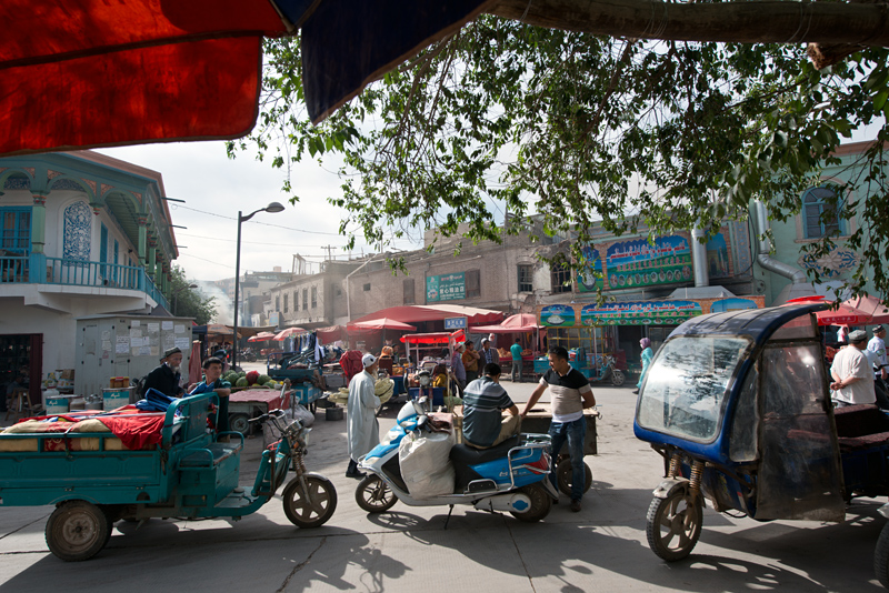 Quartier oughour, Kashgar, Xinjiang, Chine