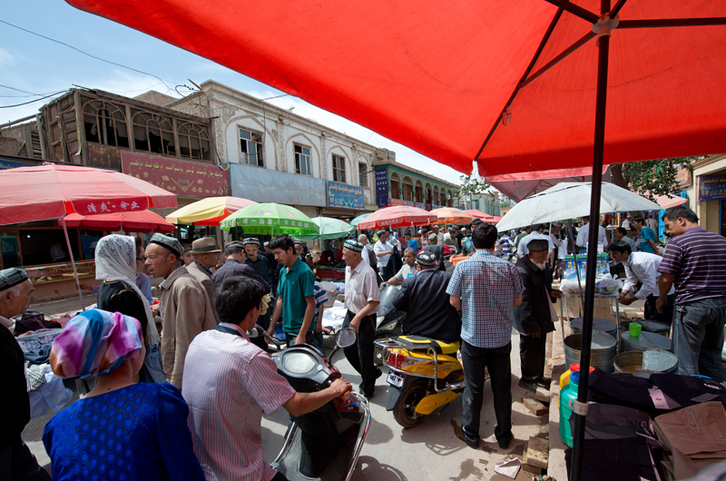 Ruelle du quartier oughour, Kashgar, Xinjiang, Chine