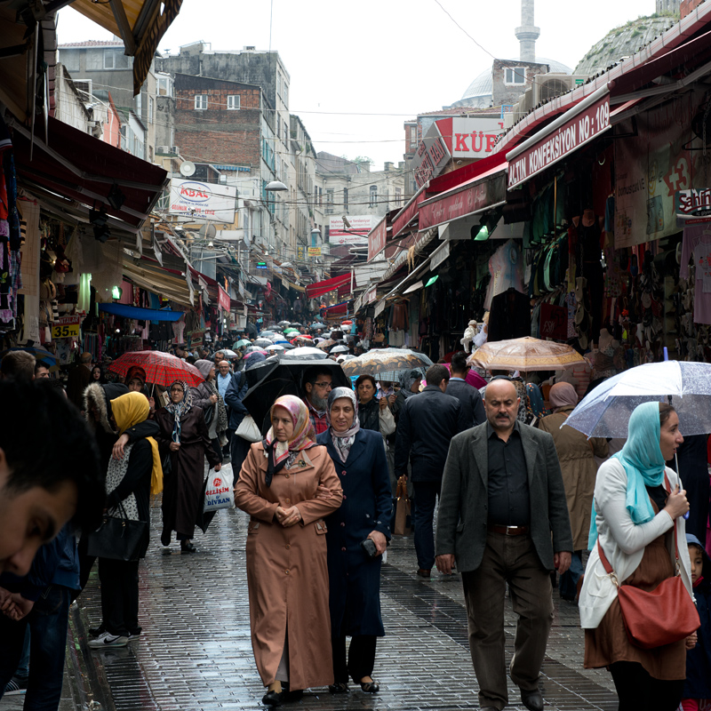 Rue marchande, Istanbul, Turquie