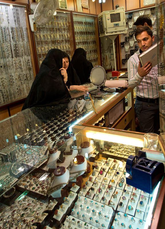 Bijouterie, grand bazar, Mashhad, Iran