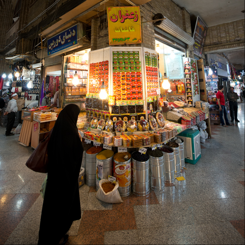 Intrieur, grand bazar, Mashhad, Iran