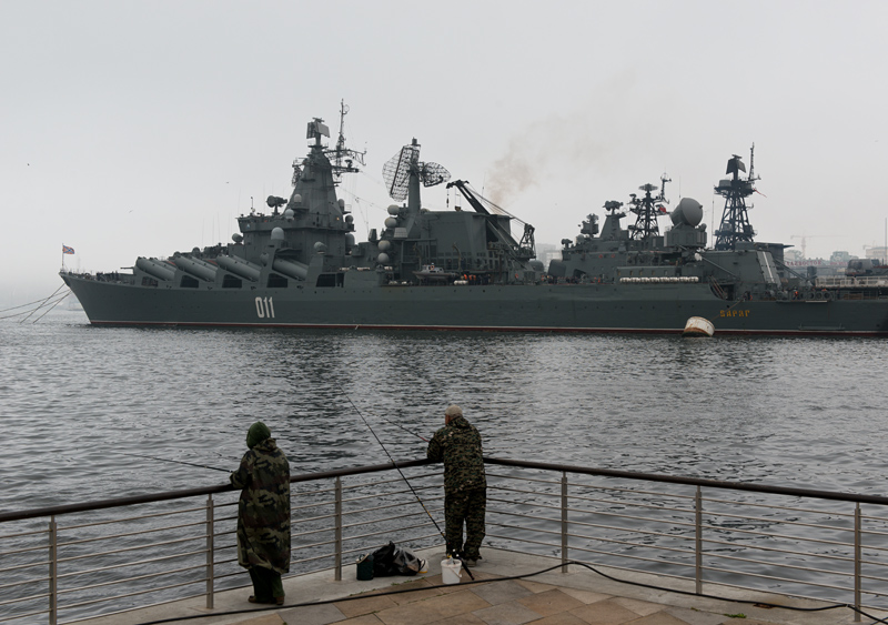 Croiseur lance-missiles Varyag, Vladivostok, kraï de Primorie, Russie
