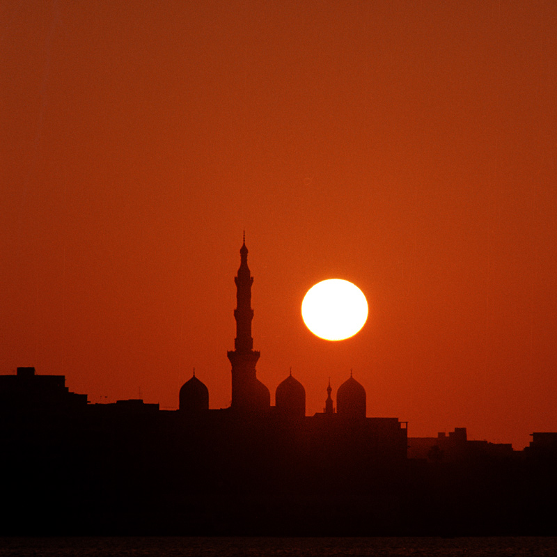 Coucher de soleil sur Alexandrie, Egypte