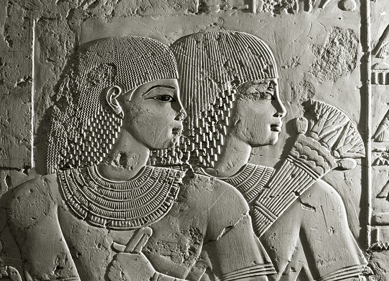 Bas-relief dans la tombe de Ramosé, tombes des Nobles, Luxor, Egypte