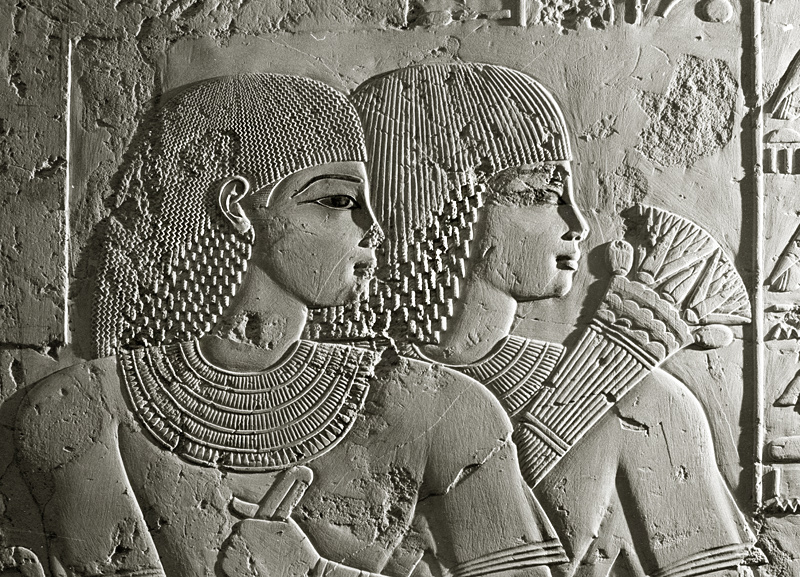 Bas-relief dans la tombe de Ramos, tombes des Nobles, Luxor, Egypte