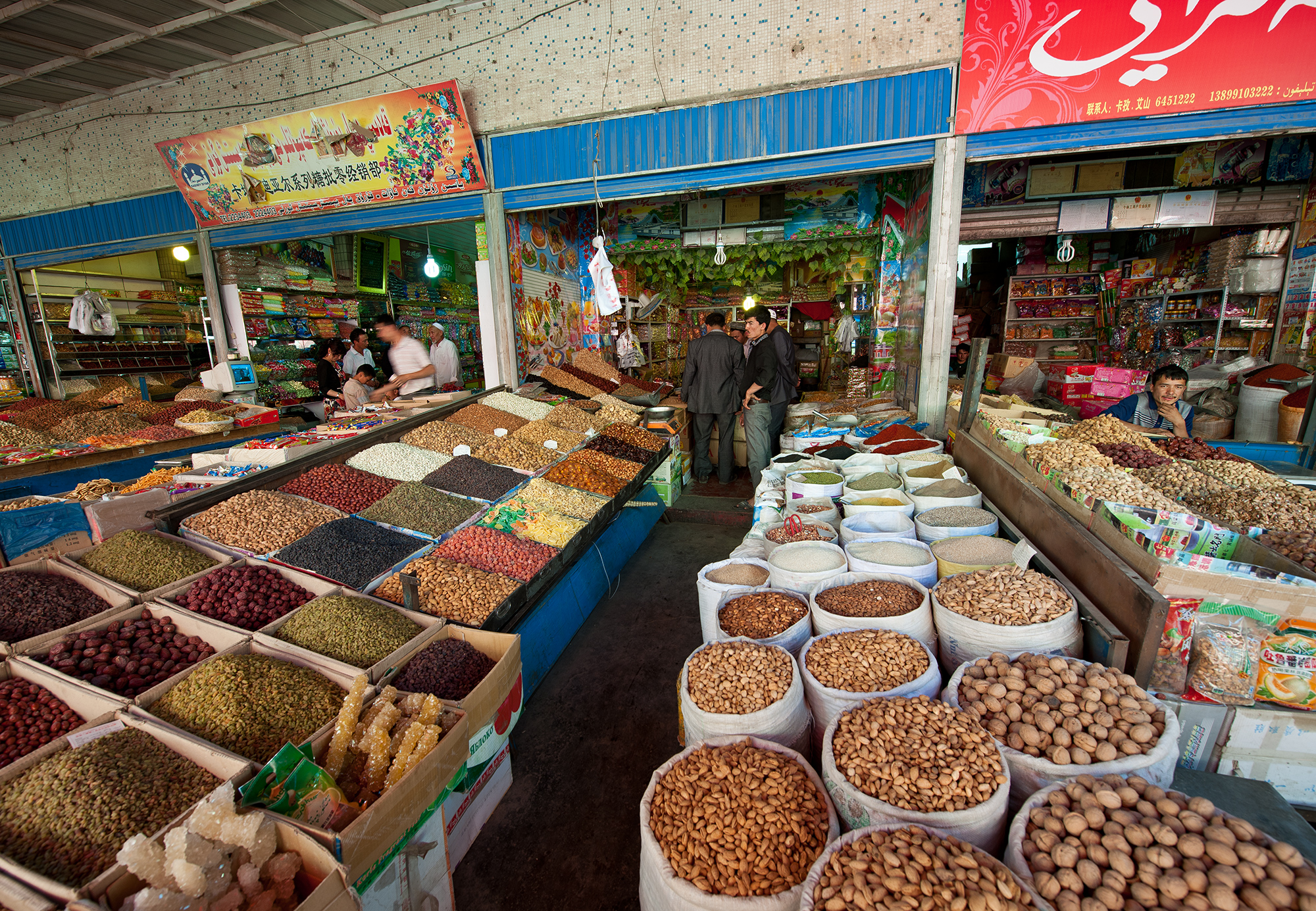 Vendeur de noix et graines, Kashgar