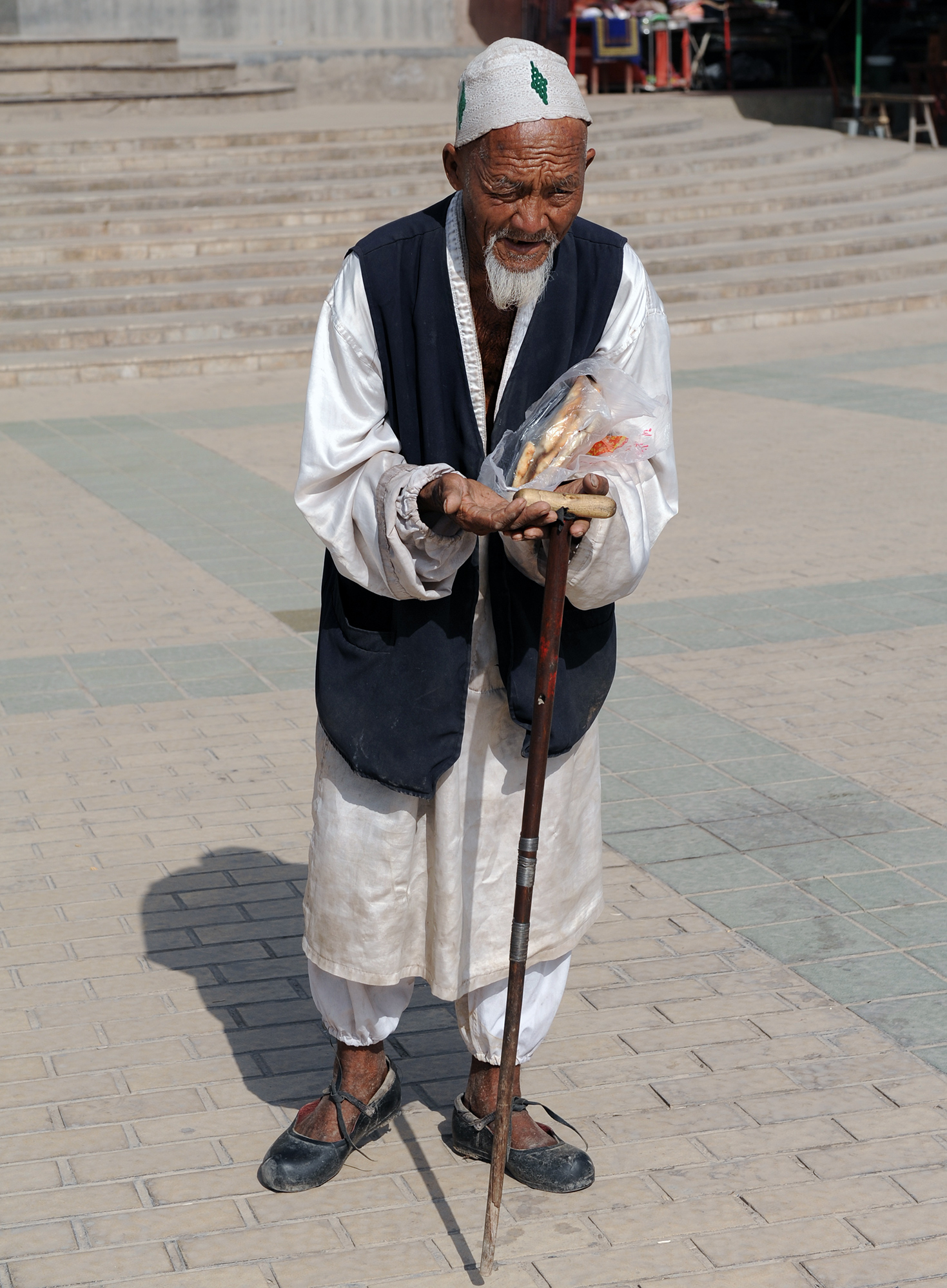Vieille homme ouïghour, Kashgar