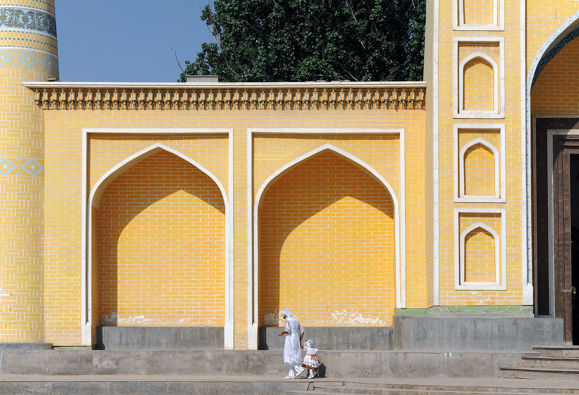 Façade de la mosquée Id Kah, Kashgar