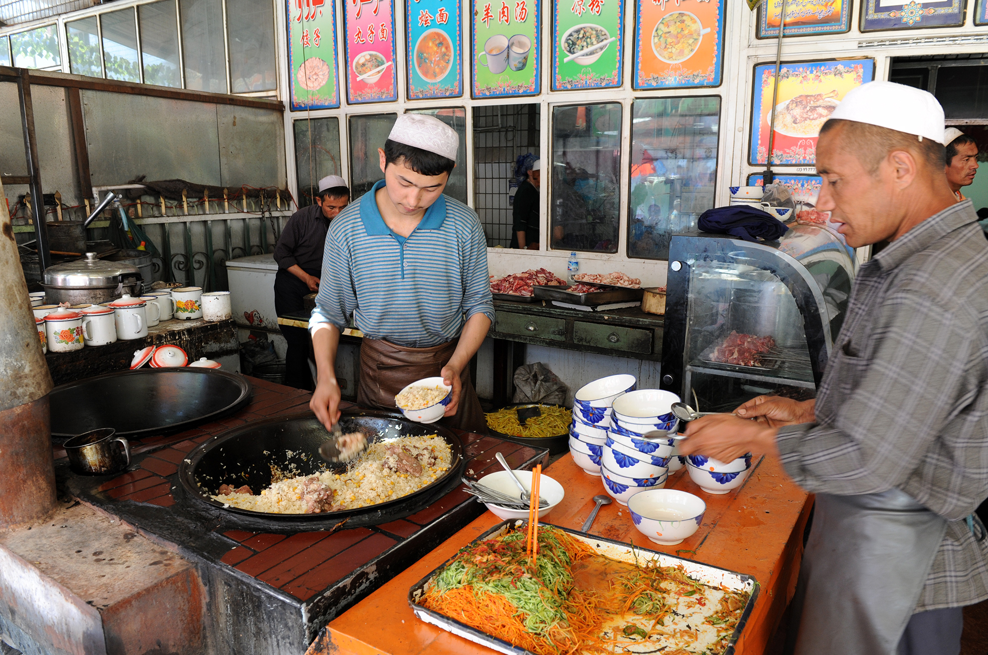 Restaurant servant du riz polo, Kashgar