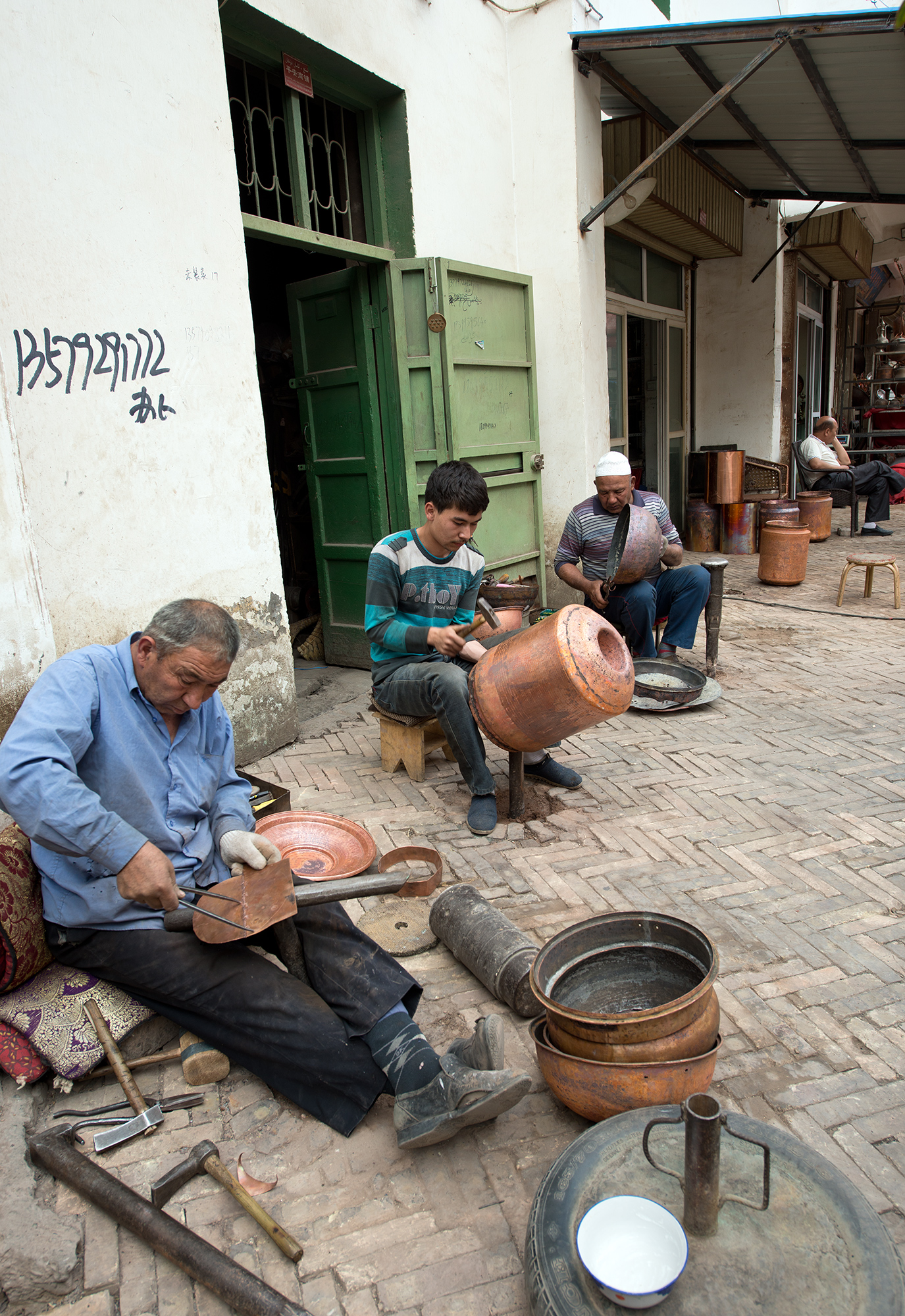 Artisans chaudronniers, Kashgar