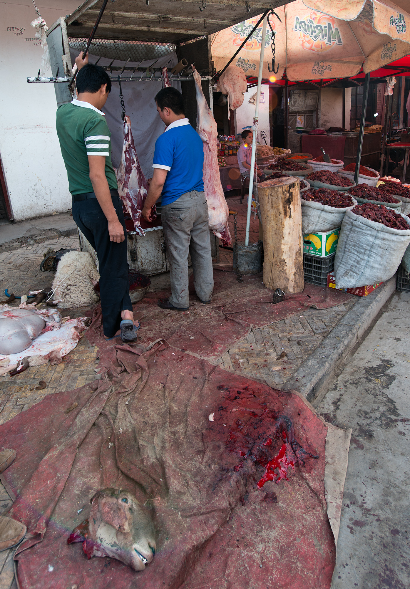 Boucher ouïghour, Kashgar