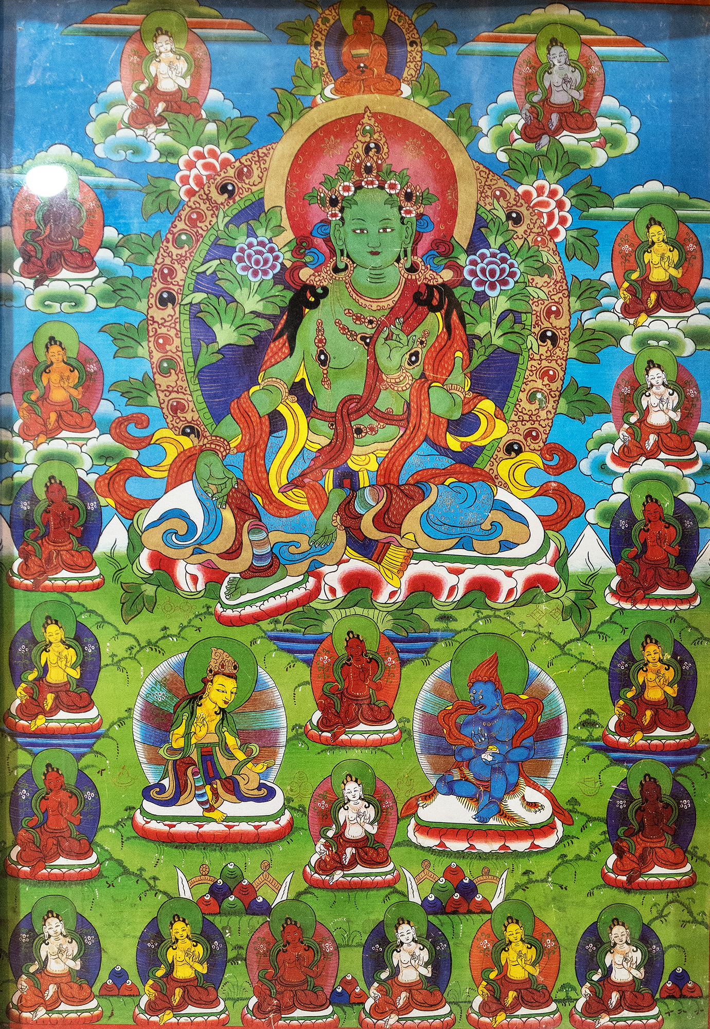 Tārā verte, monastère de Samstanling