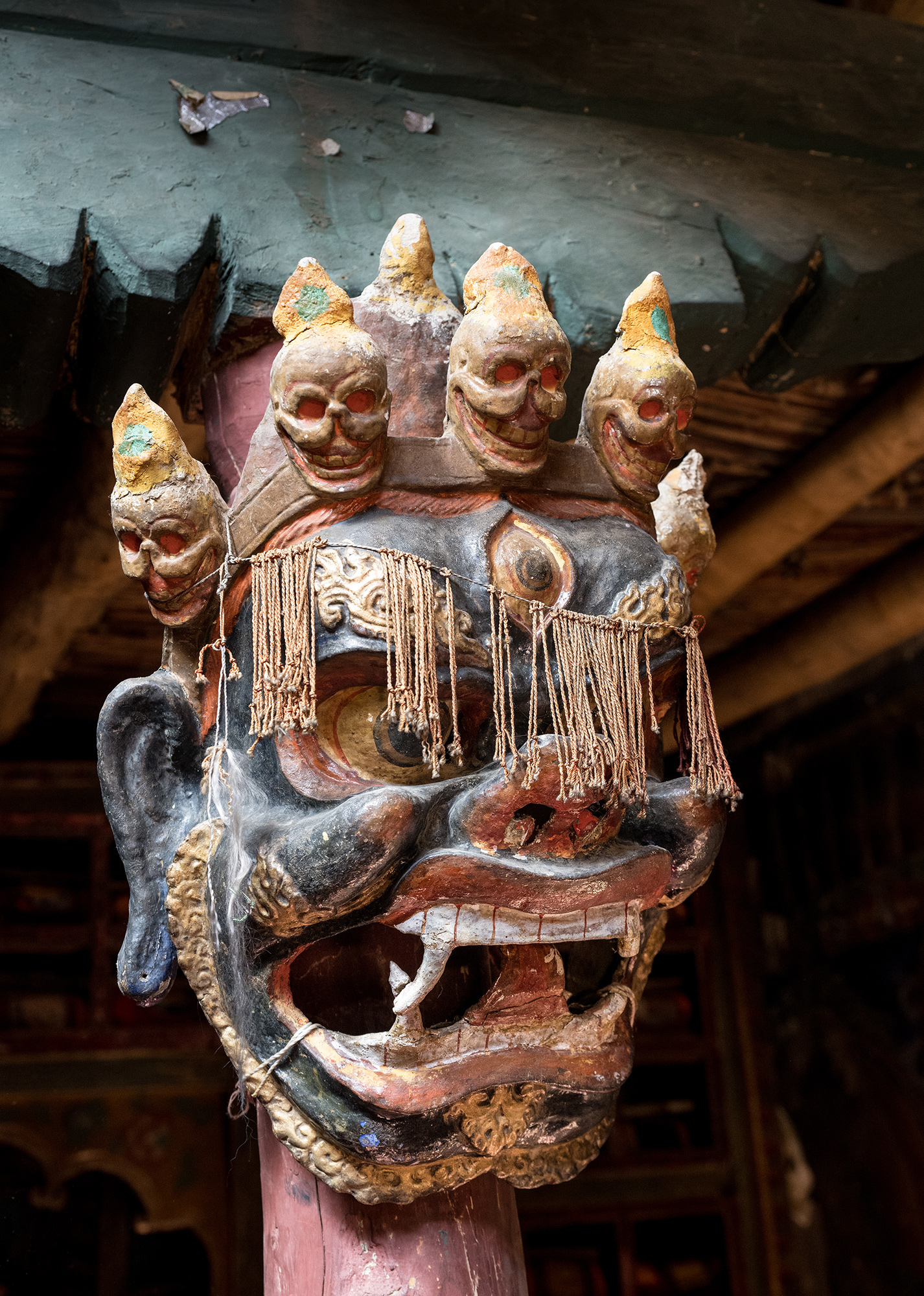 Mahākāla au monastère Takthok, Ladakh