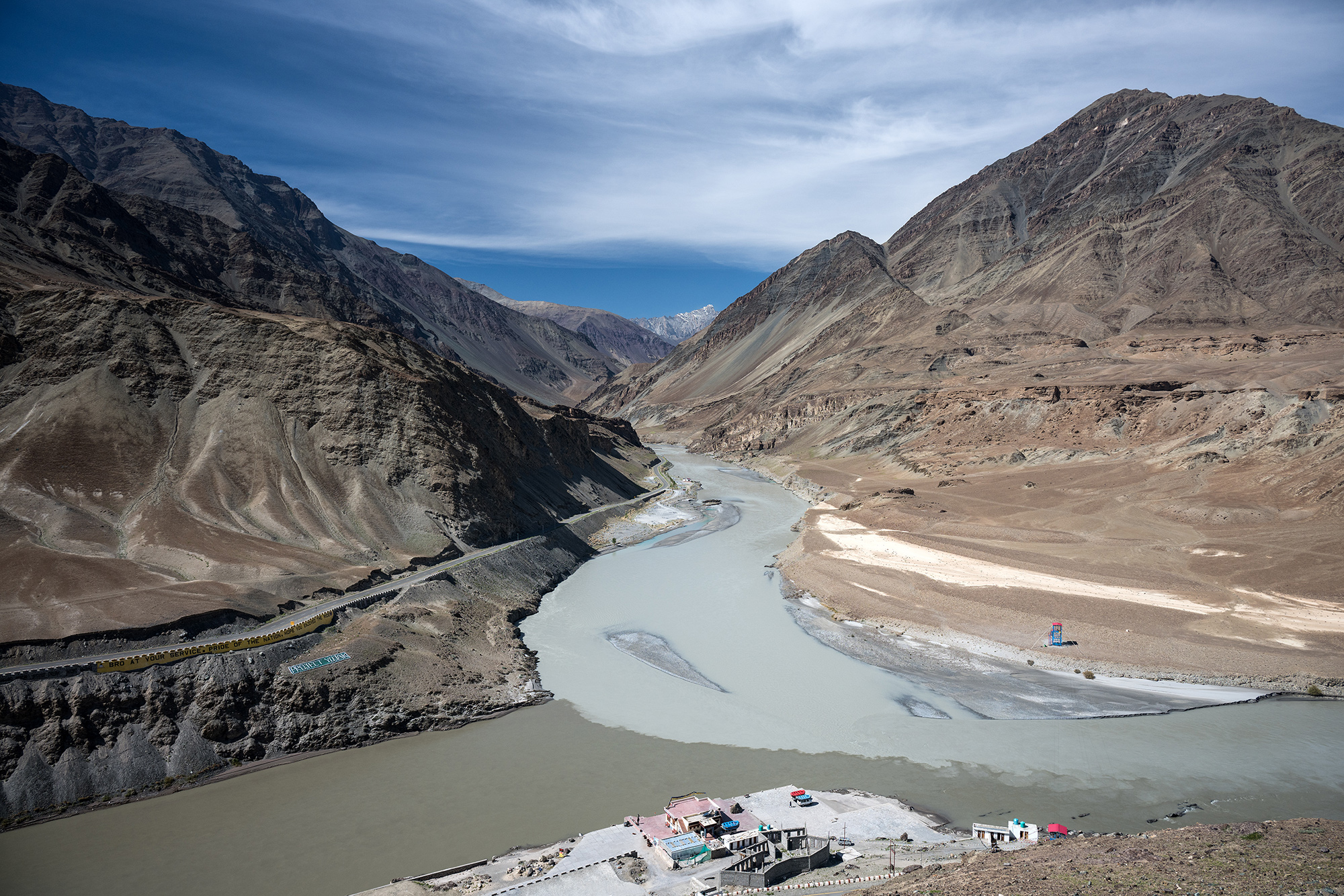 Confluence des rivières Zanskar et Indus