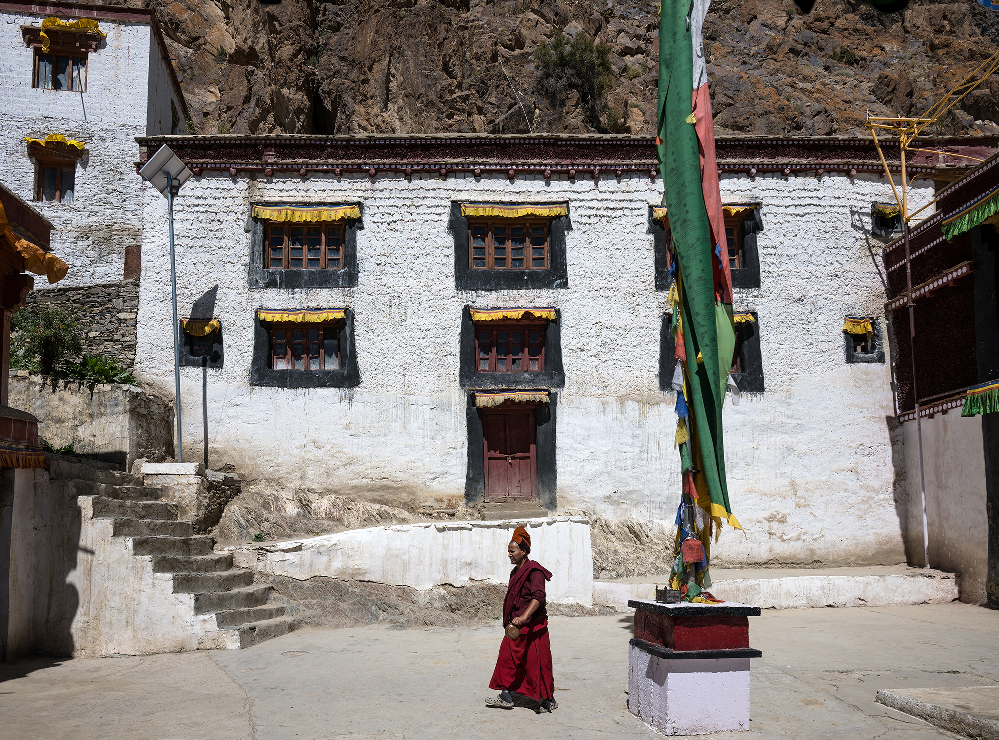 Au grand monastère de Karsha, vallée du Zanskar