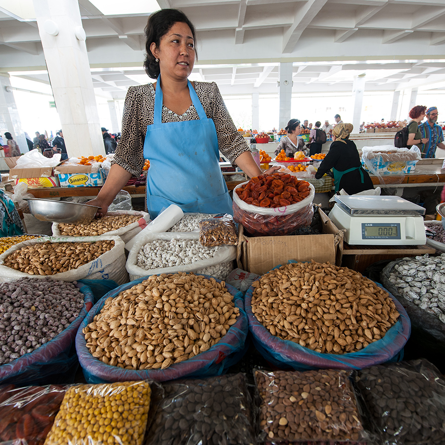 Au grand marché de Samarcande