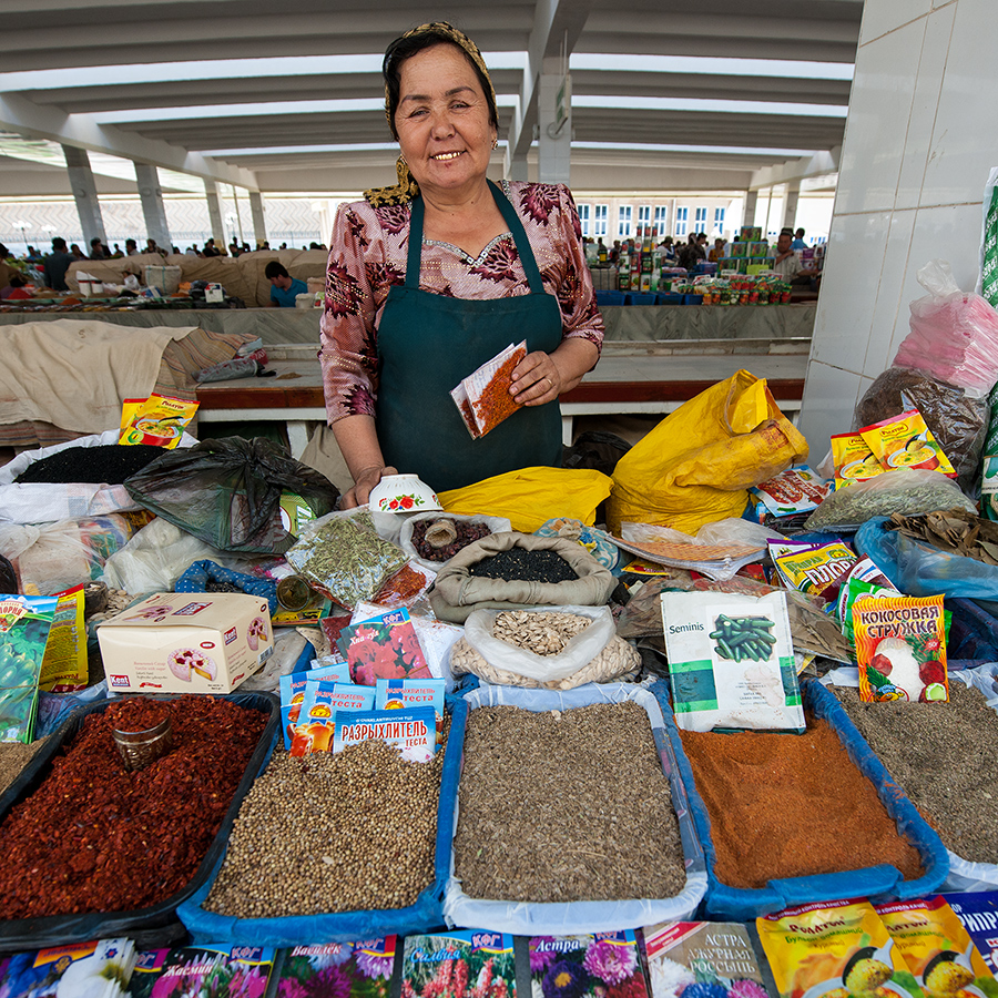 Au grand marché de Samarcande