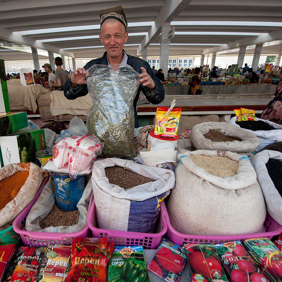 Au grand marché de Samarcande