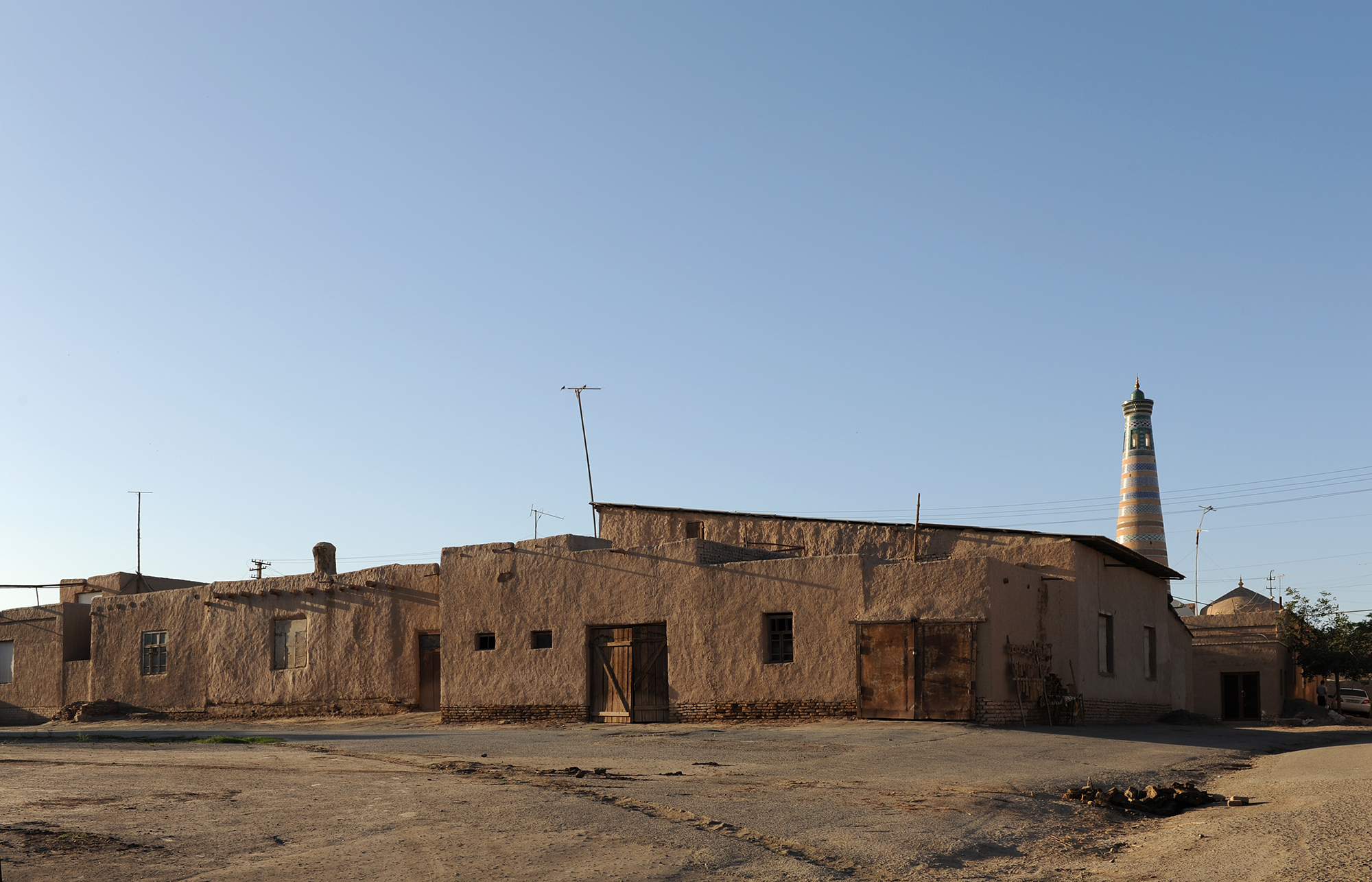 Quartiers d'habitations près de la porte Sud. Itchan Kala, Khiva.