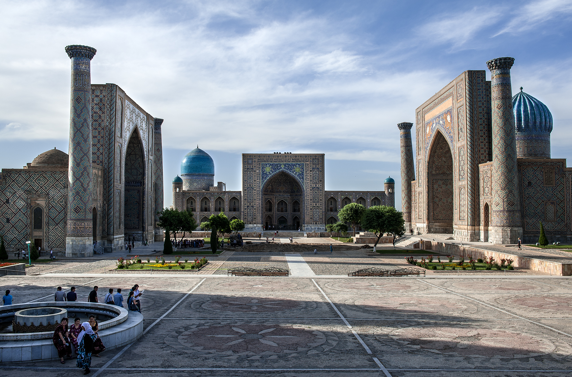 Le Registan en 2011, Samarcande.