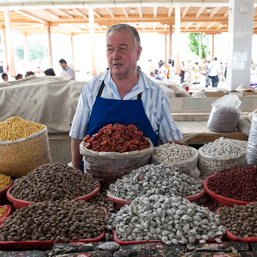 Au grand marché de Samarcande