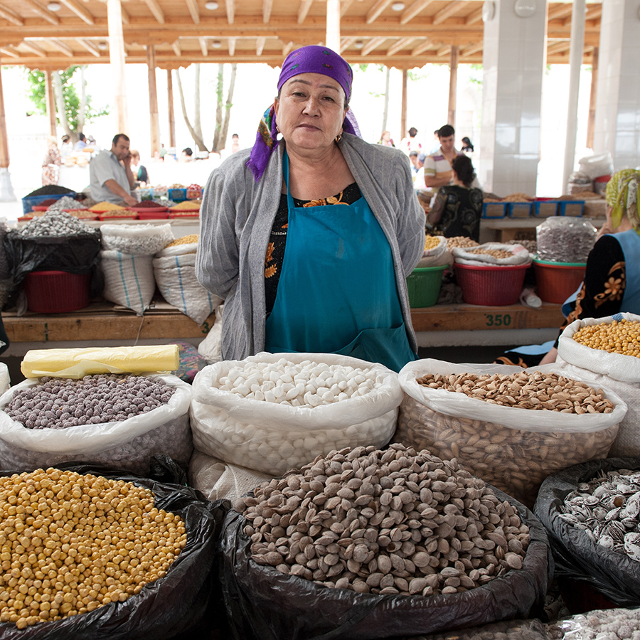 Au grand marché de Samarcande