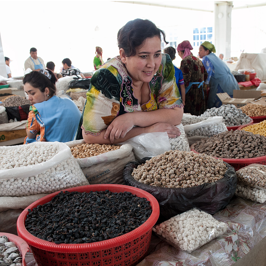 Au grand marché de Samarcande