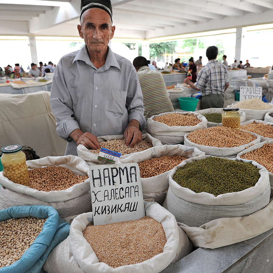 Au grand marché de Samarcande