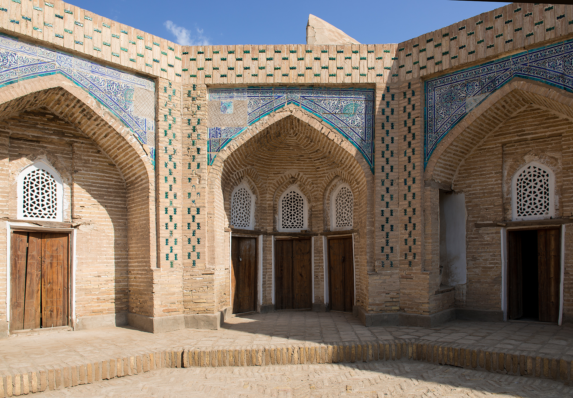 Cour intérieure, madrassa Mohammed Rahim Khan. Itchan Kala, Khiva.