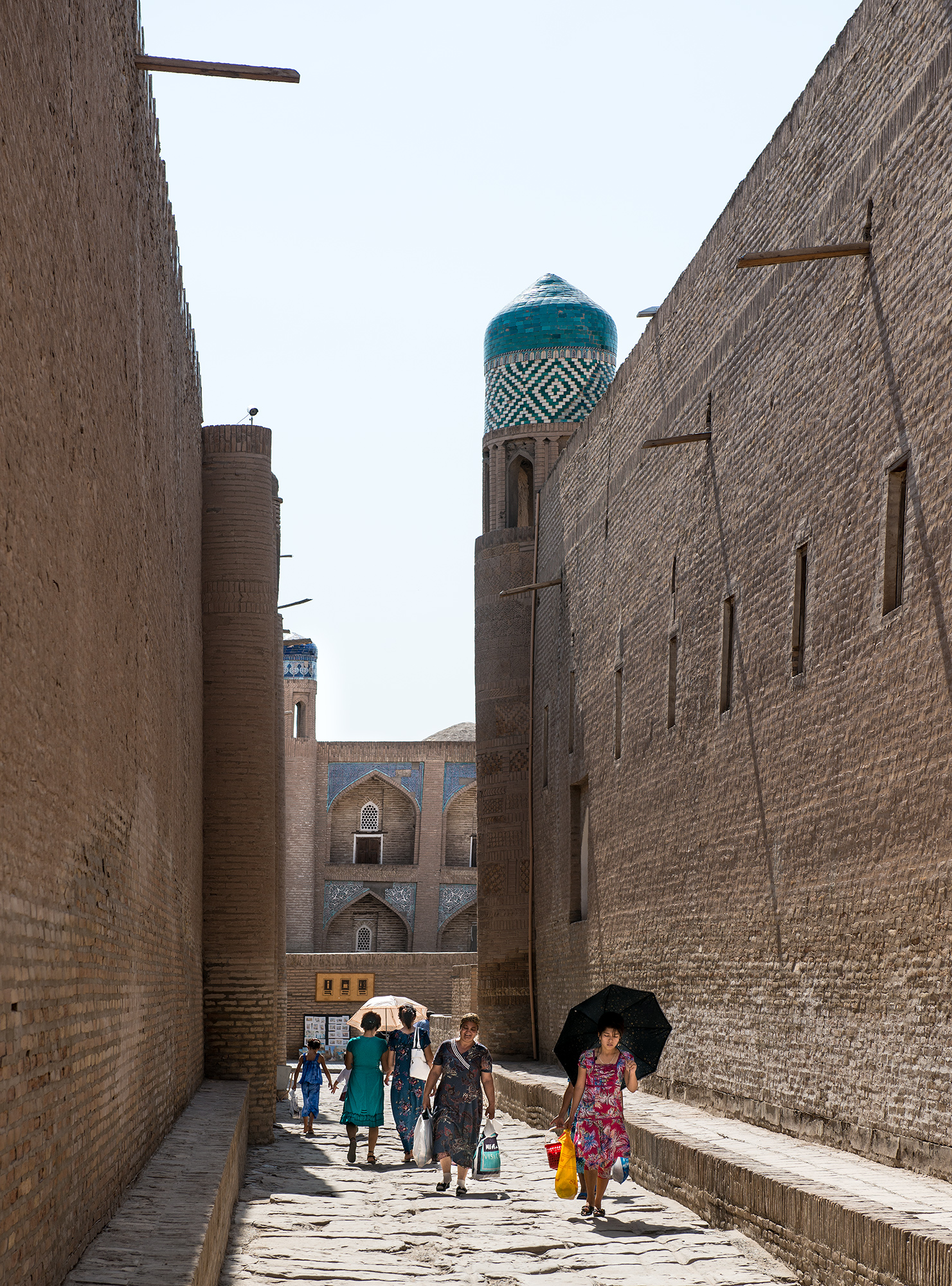 Le palais Tach Khaouli et la madrassa Kutlugmurad Inak. Itchan Kala, Khiva.