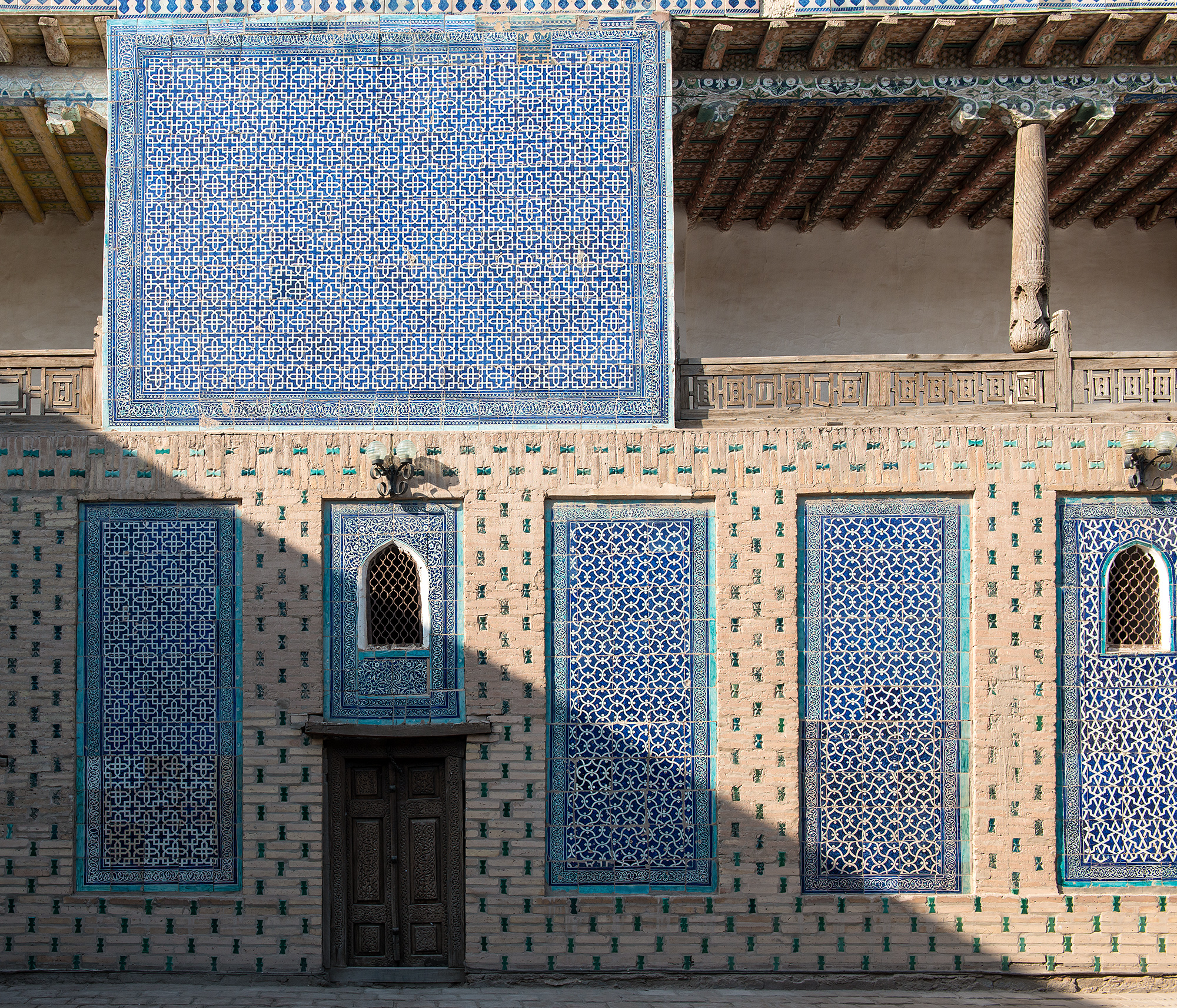 Façade, harem du palais Tach Khaouli. Itchan Kala, Khiva.