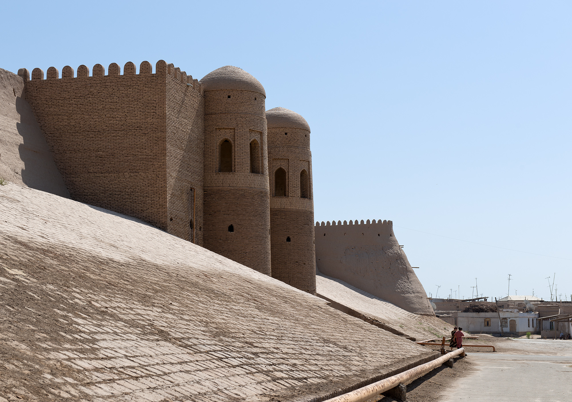 Porte Sud Tach Darvoza d'Itchan Kala. Khiva.