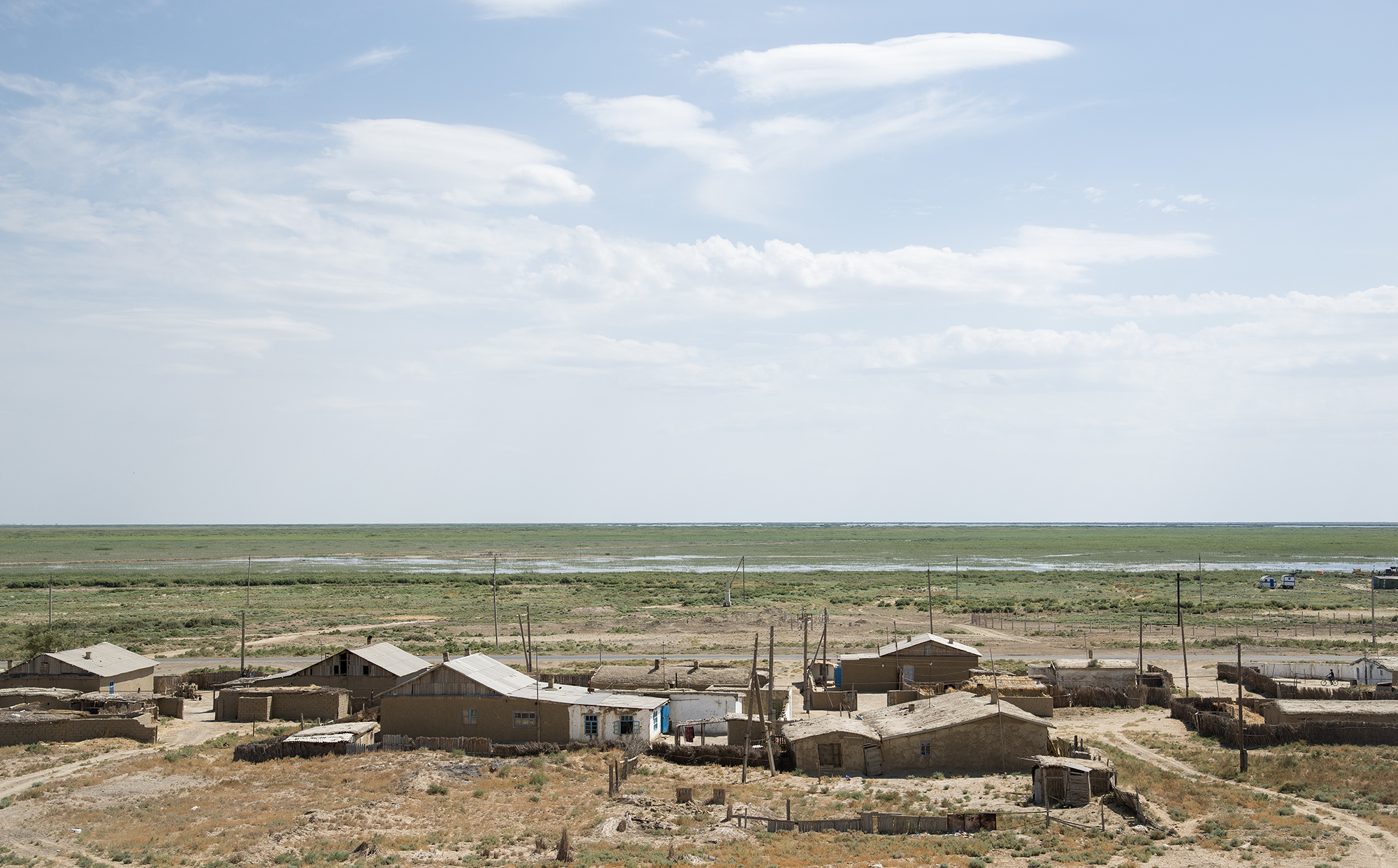 Le village de Uchsay, près de Moynaq, république du Karakalpakstan.