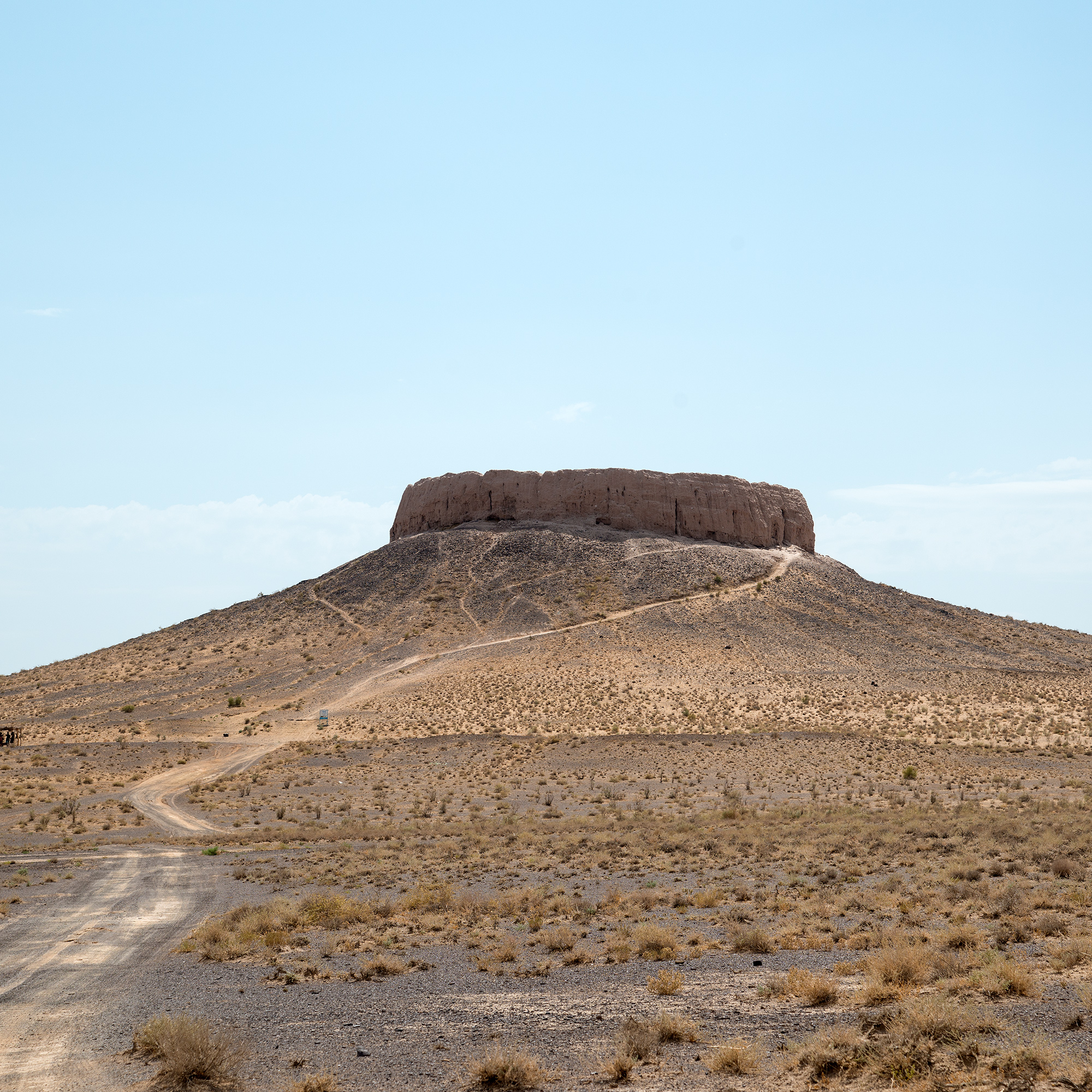 La dakhmâ Chilpik Dakhma, république du Karakalpakstan.