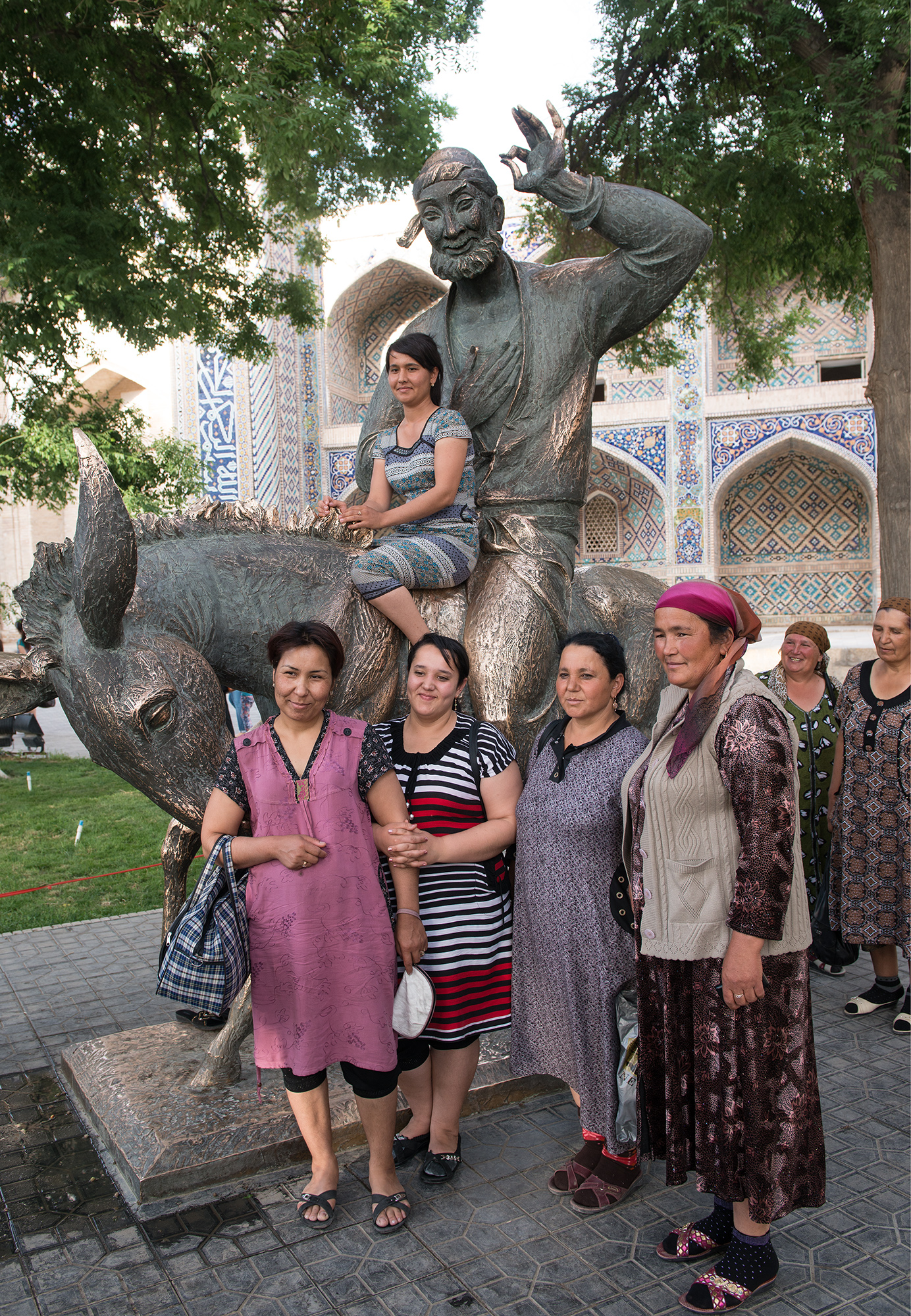 Statue de Nasr Eddin Hodja, Boukhara.