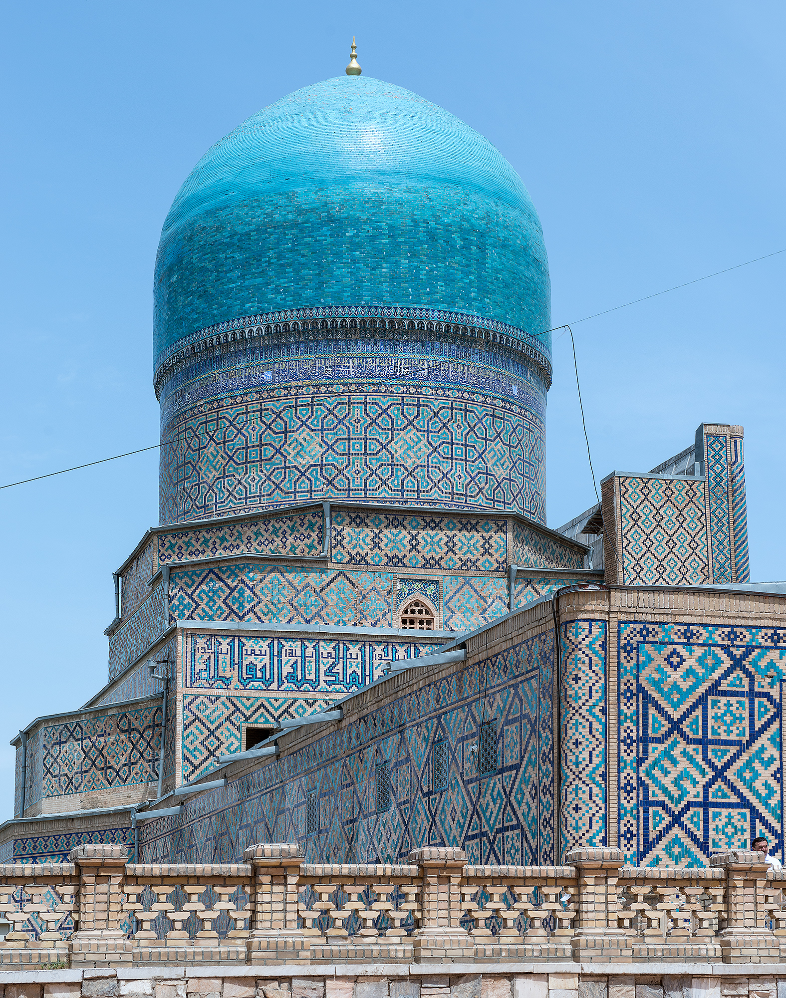 Coupole de la madrassa Tilla-Qari. Le Régistan, Samarcande.