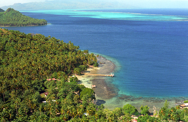 Le lagon, Huahine, les de la Socit