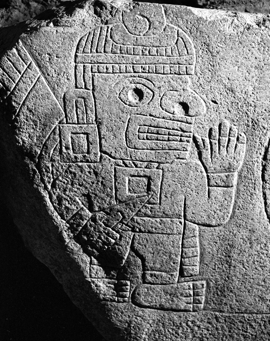 Stèle de guerrier, Chavín de Huántar, Pérou