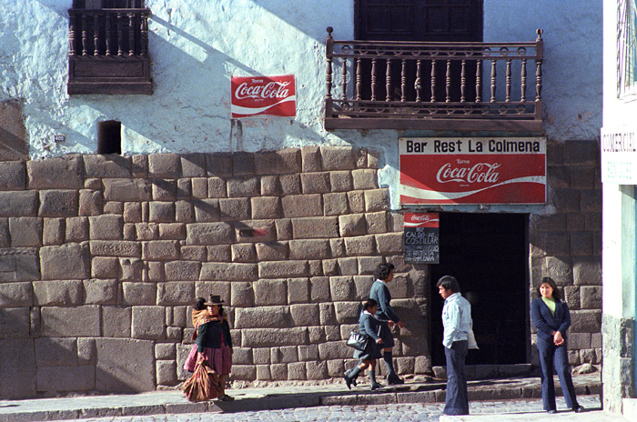 Anciens murs Incas à Cuzco, Pérou