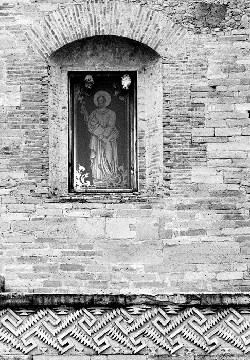 Eglise chrtienne construite sur des murs Zapotques, Mitla, Mexique