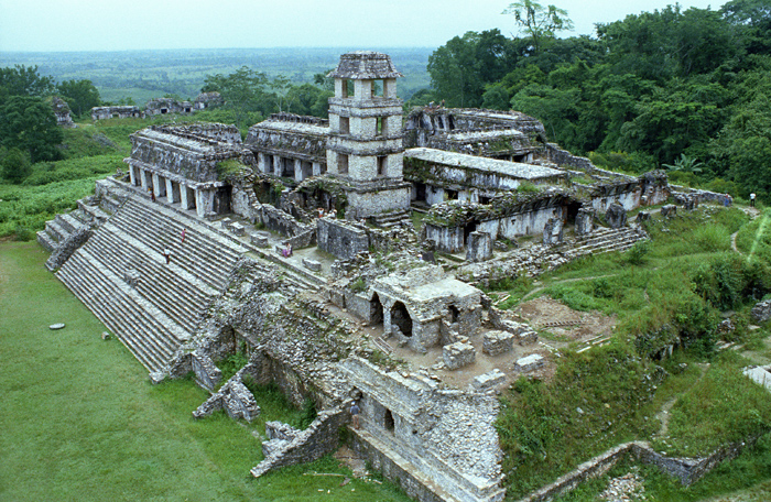 Le Grand Palais, Palenque, Chiapas, Mexique