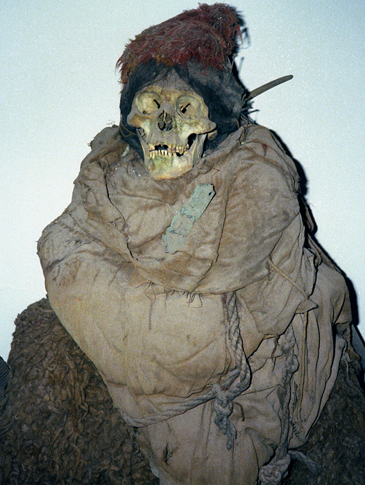 Momie Lickan-Antay, musée de San Pedro de Atacama, Chili