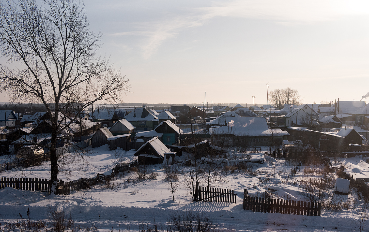 Vue depuis le transsibérien de Kazan à Irkoutsk, Russie