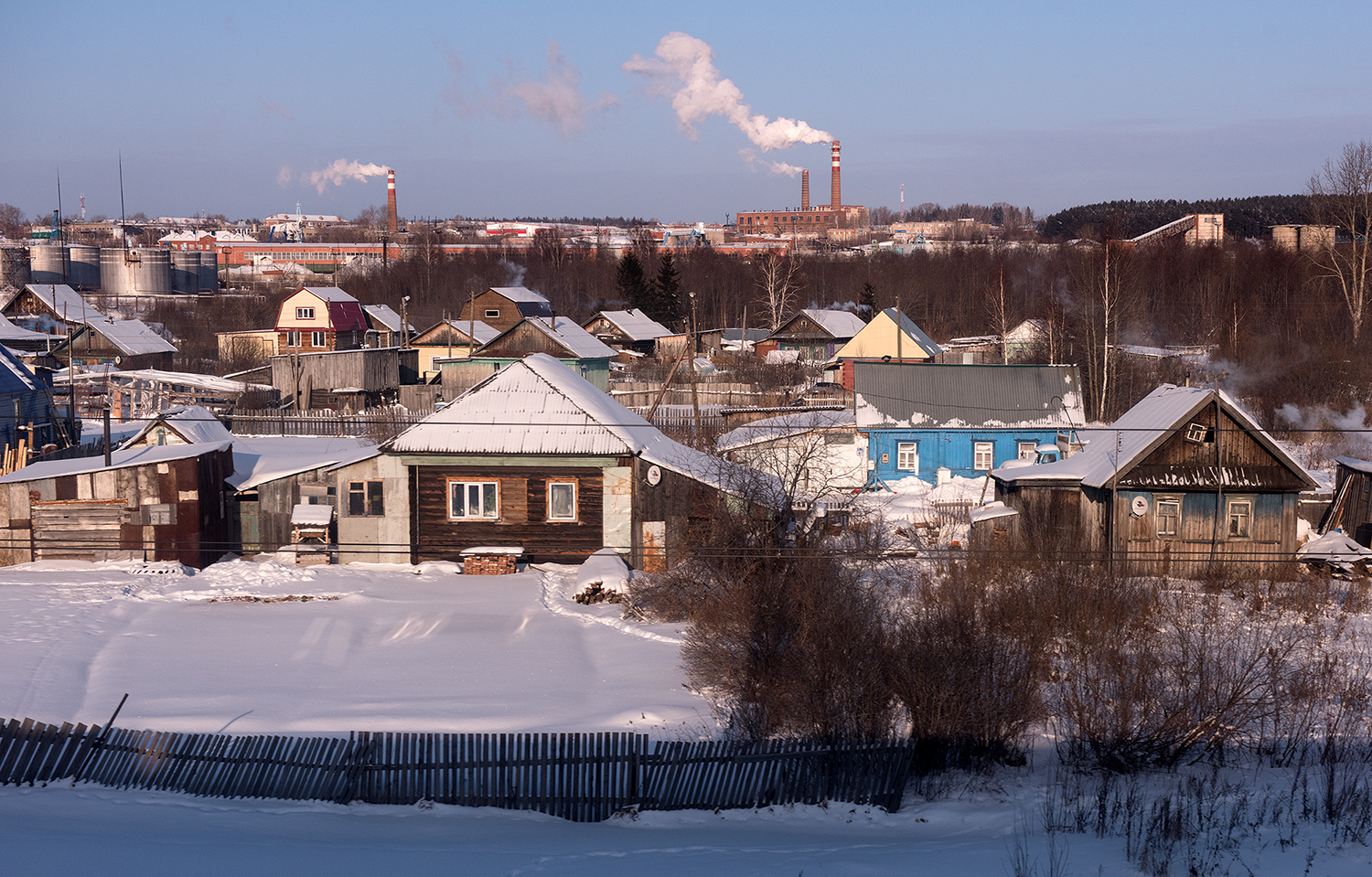 Vue depuis le transsibérien de Kazan à Irkoutsk, Russie