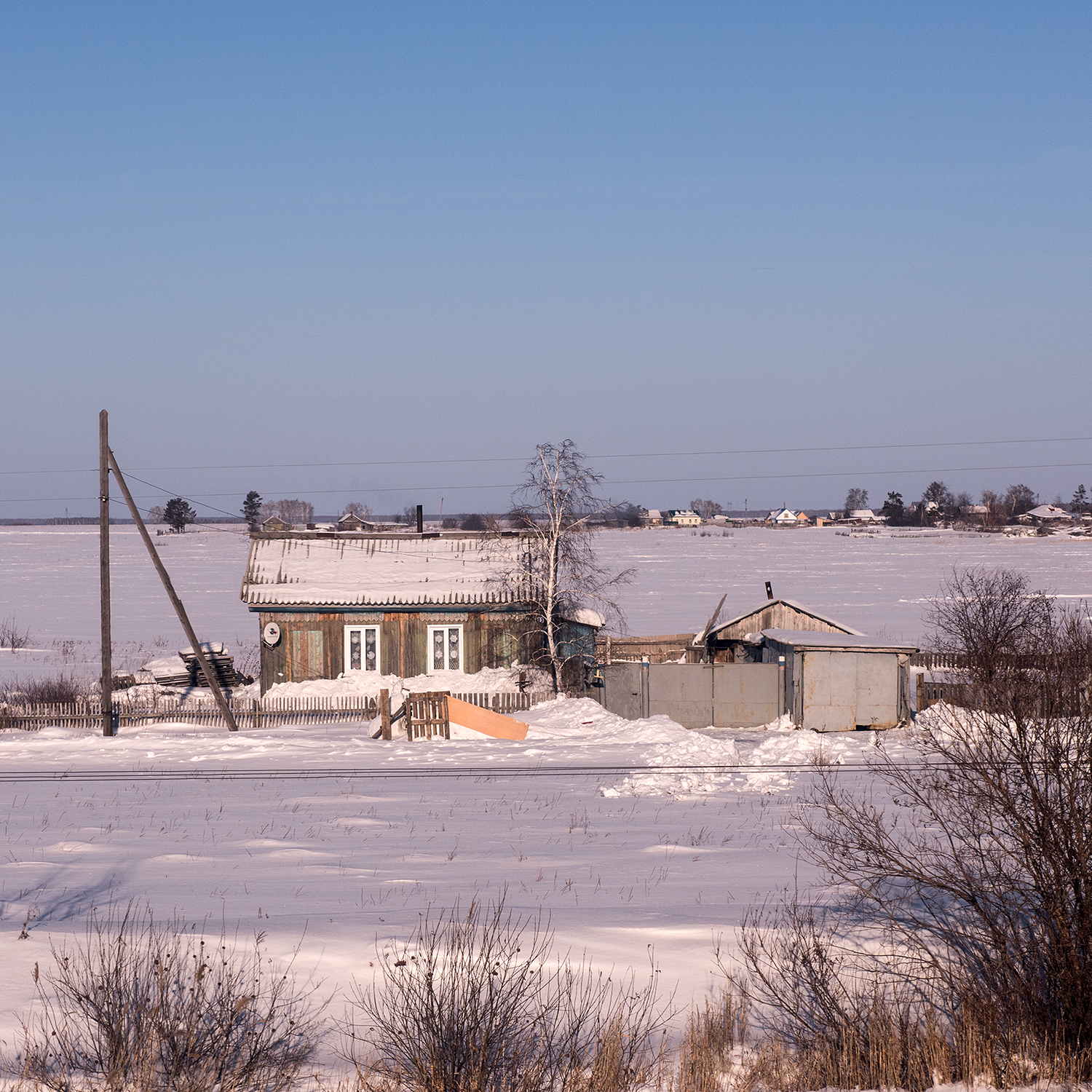 Vue depuis le transsibérien de Kazan à Irkoutsk, Russie