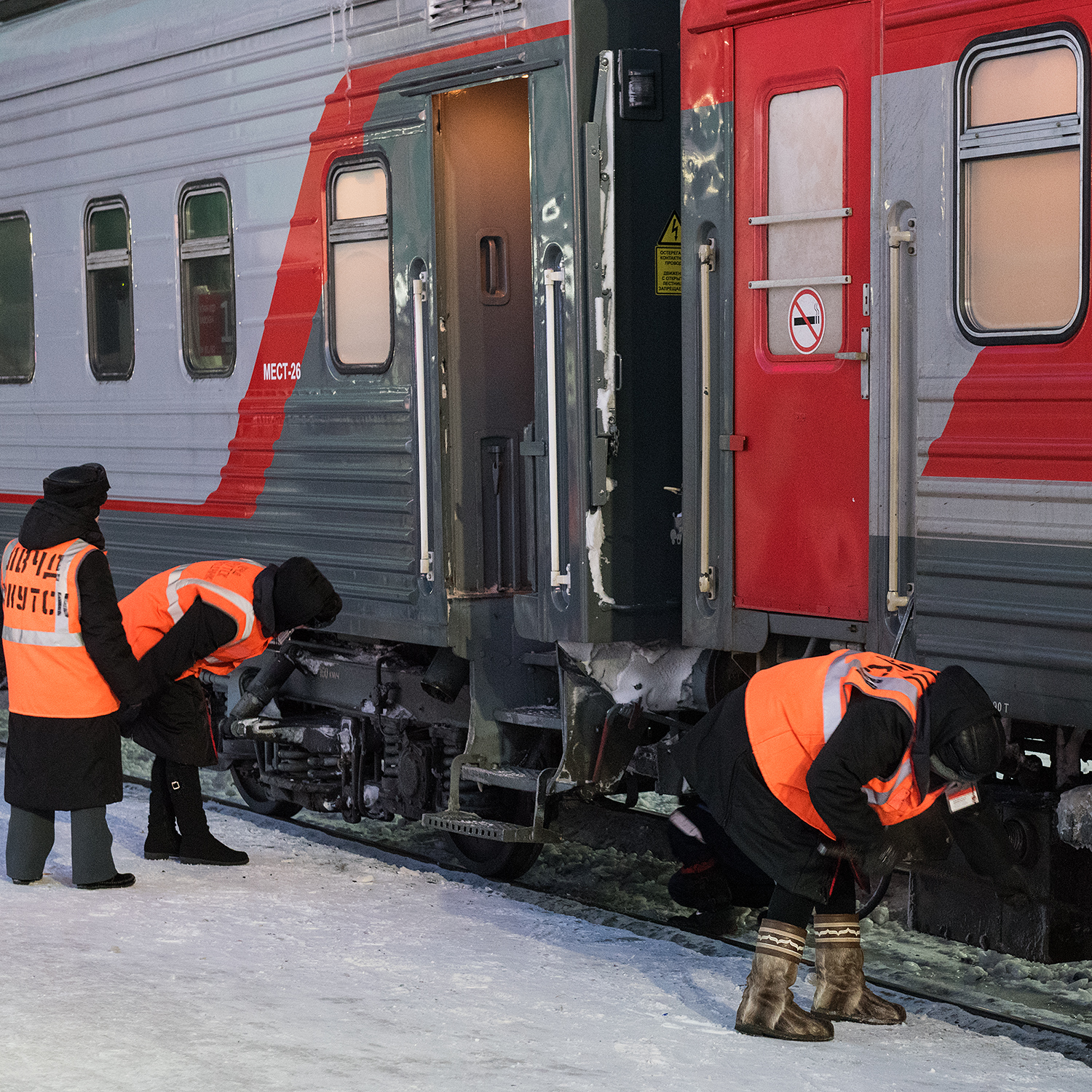 Transsibérien de Kazan à Irkoutsk, l'hiver, Russie